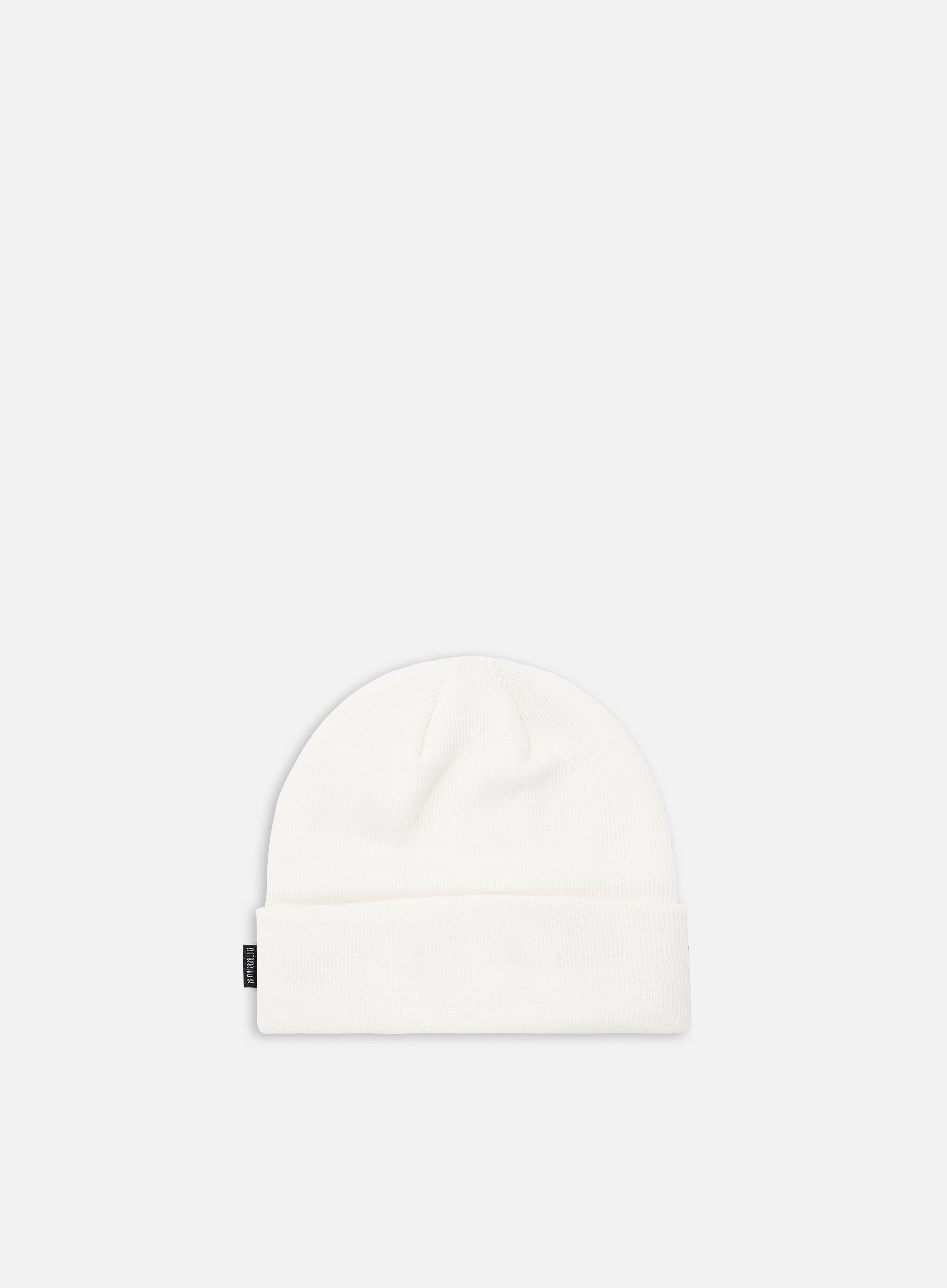 Mr Serious Pink Dot Fat Beanie, White/Pink - Image 2
