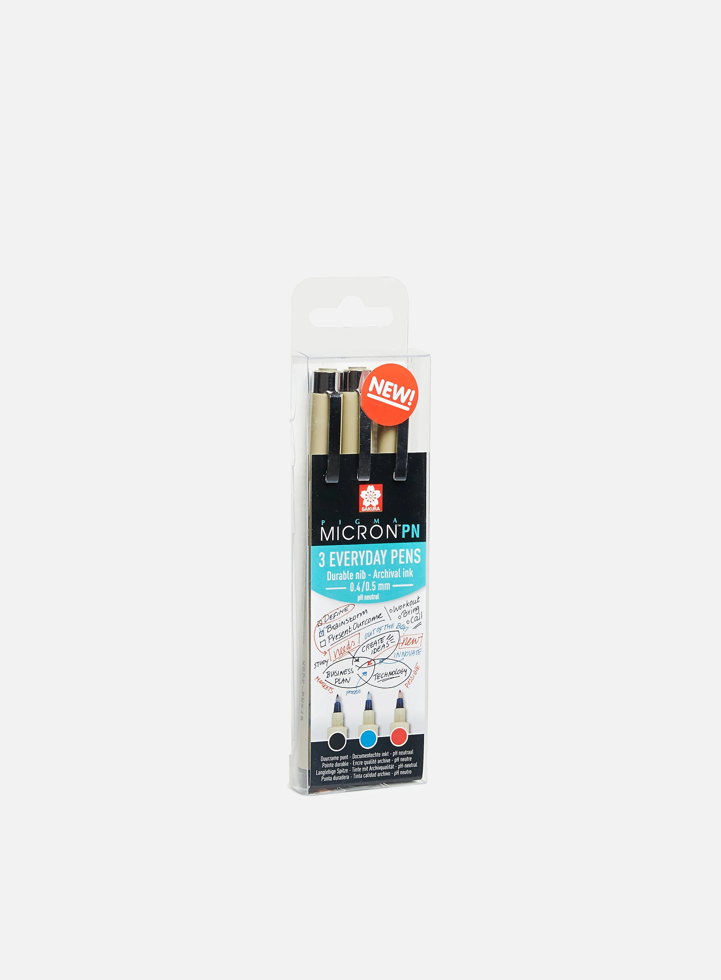 Sakura Pigma Micron PN Office Set 3 pz