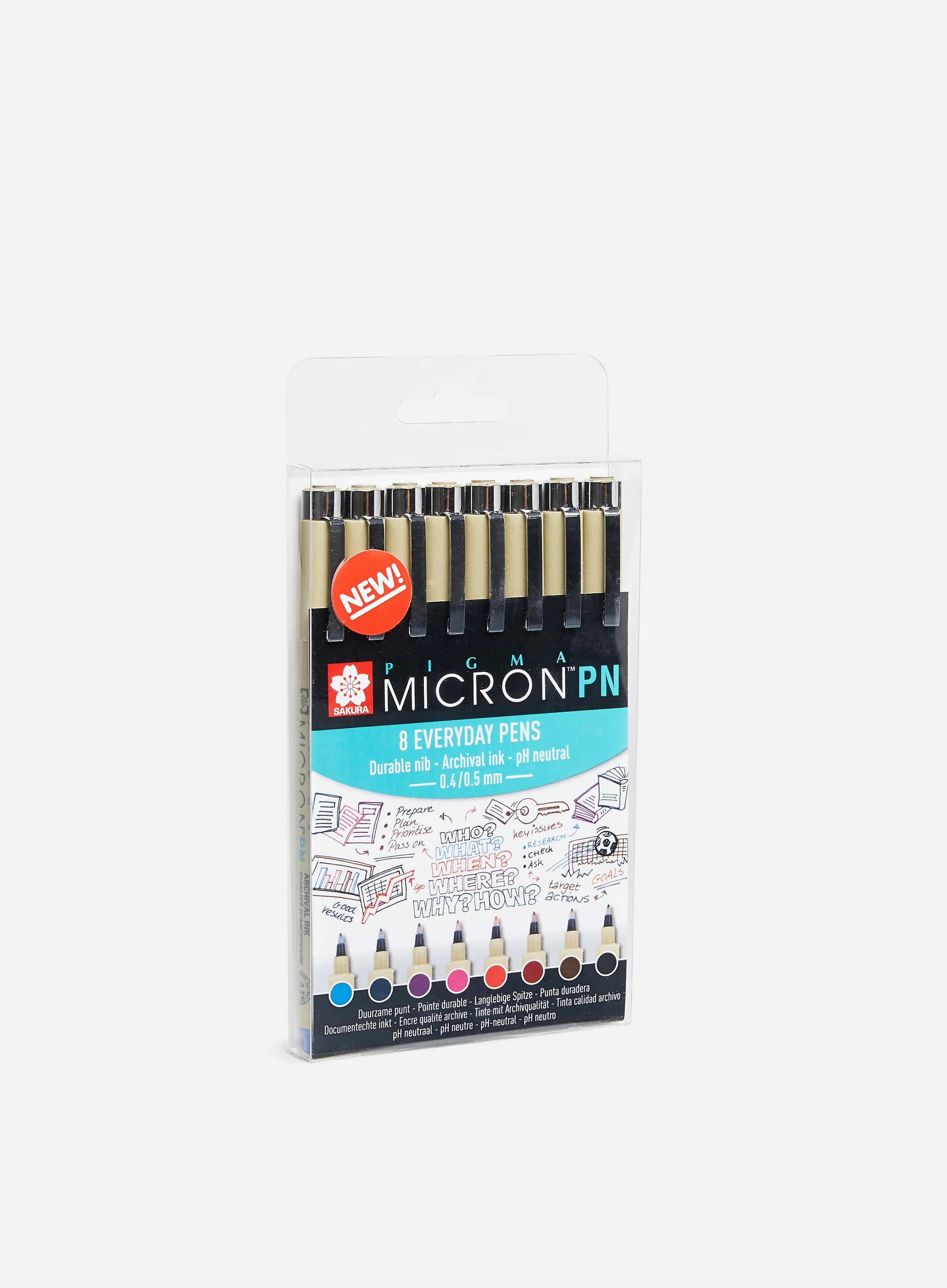 Sakura Pigma Micron PN Set 8 pz