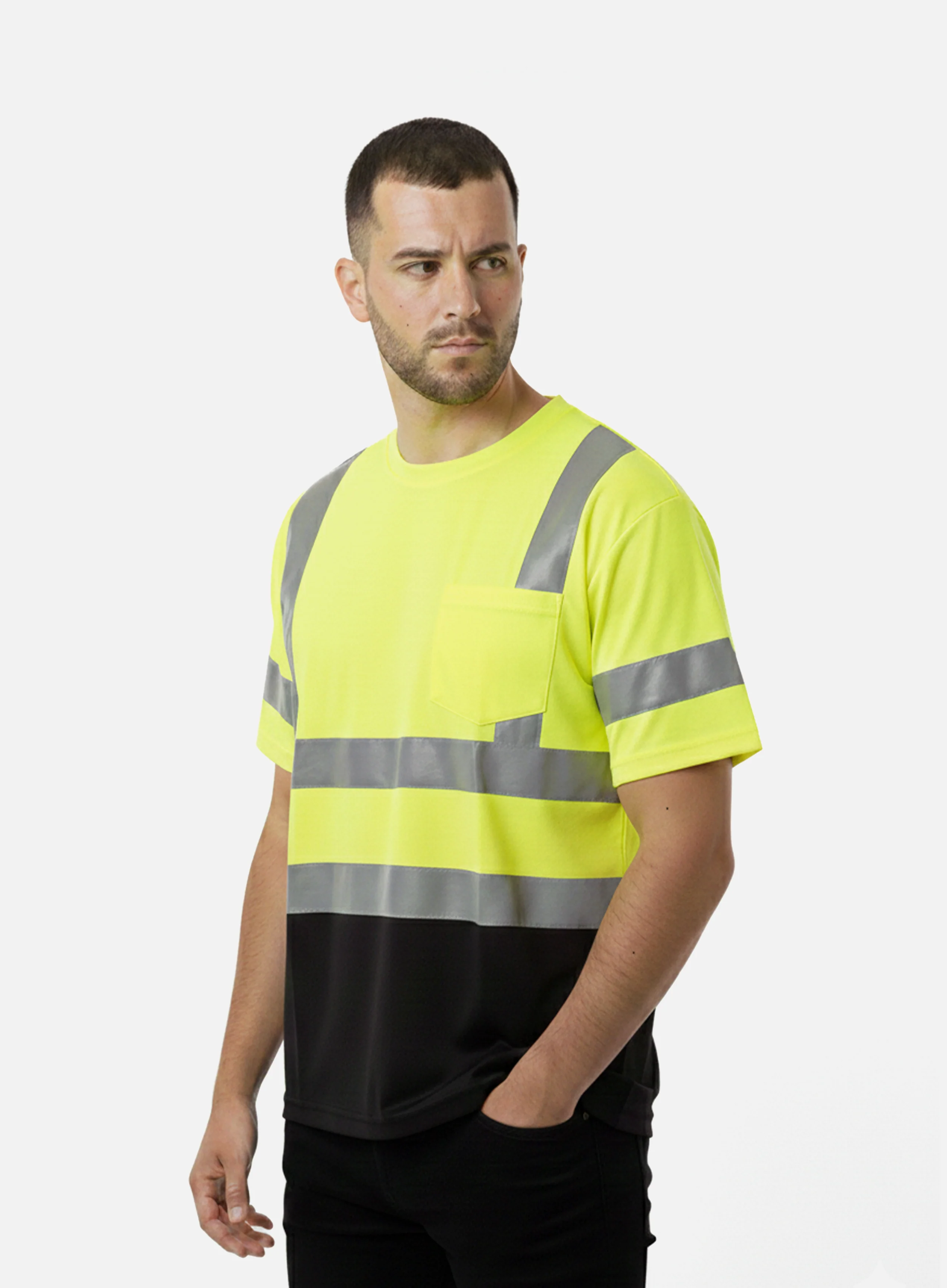 Spectrum Hi-InVisibility Tee, Hazard Yellow - Image 3