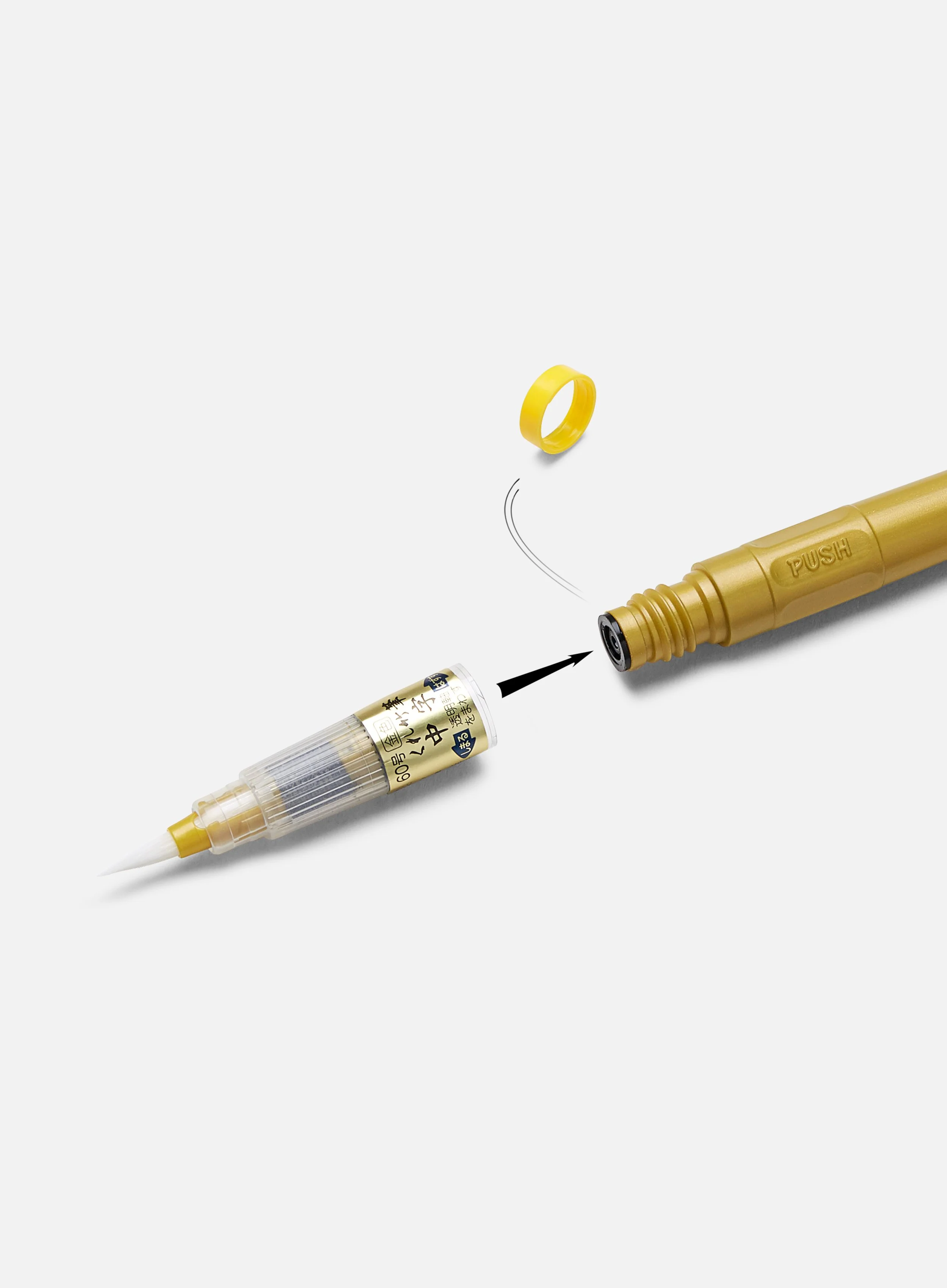 Zig Fude Pen "Chuji" Gold No.60 - Image 3