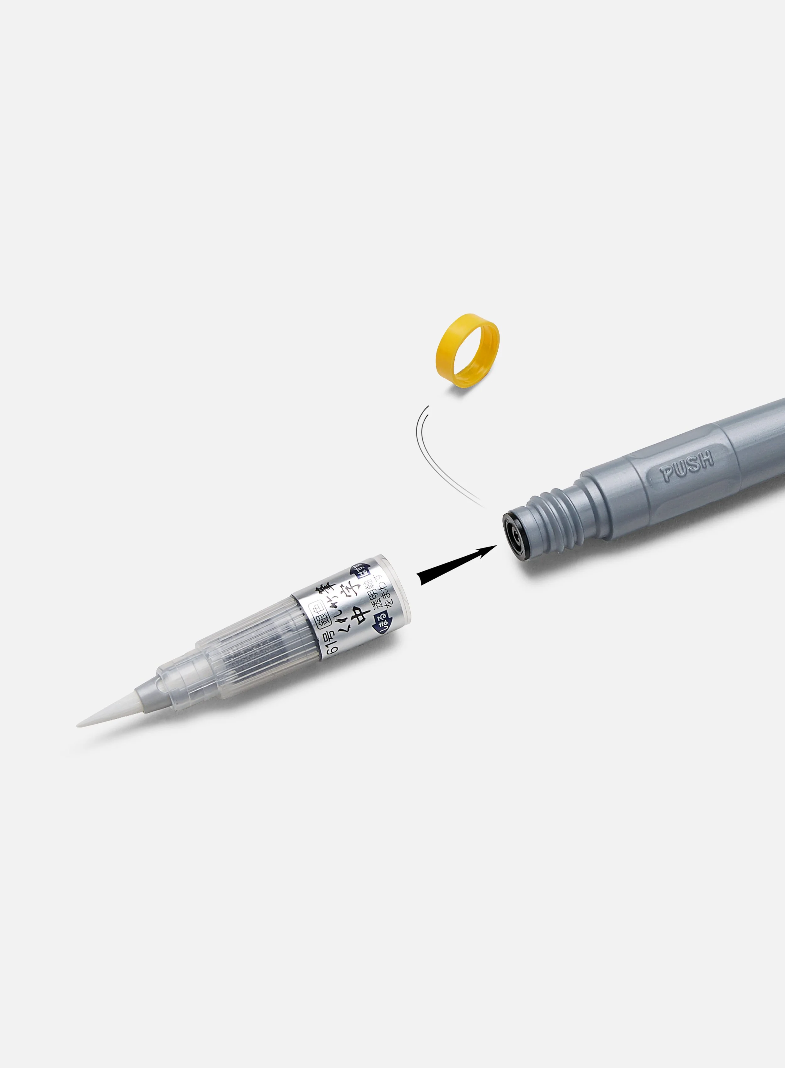 Zig Fude Pen "Chuji" Silver No.61 - Image 3